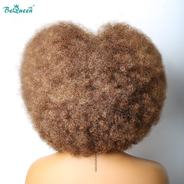 BeQueen "Addi" Perruque Customisée Bob Afro Curly Prêt à porter Sans Colle 13X4