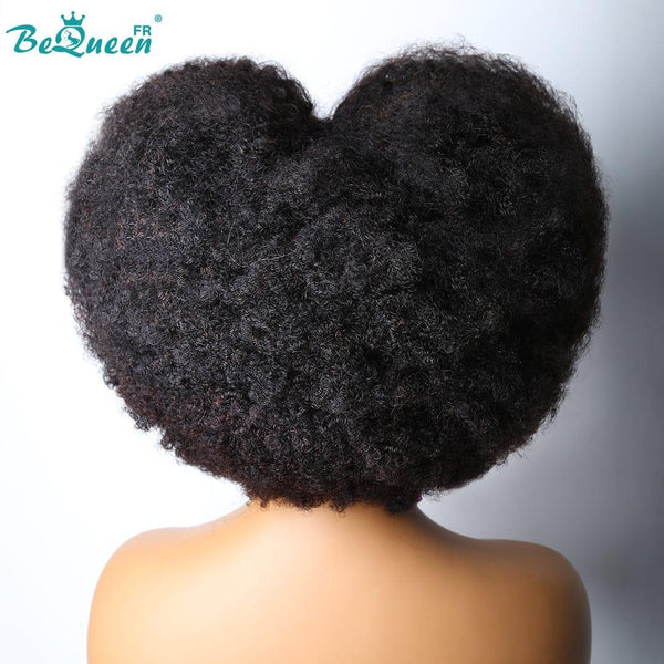 BeQueen "Addi" Perruque Customisée Bob Afro Curly Prêt à porter Sans Colle 13X4