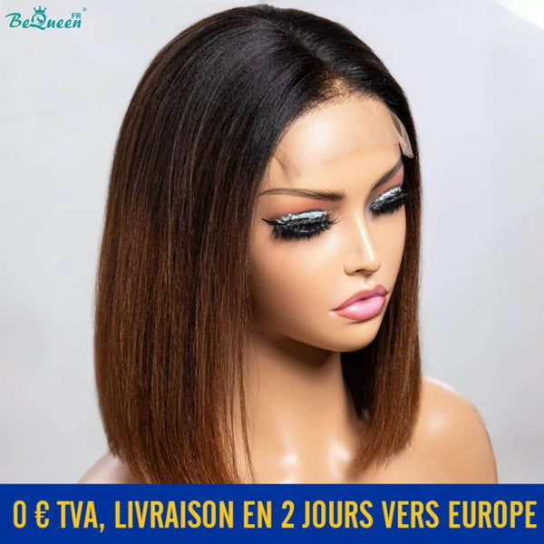 BeQueen "Adelaide" Lace Closure Bob Wig 4x4 in France for 48-hour delivery without VAT. 
