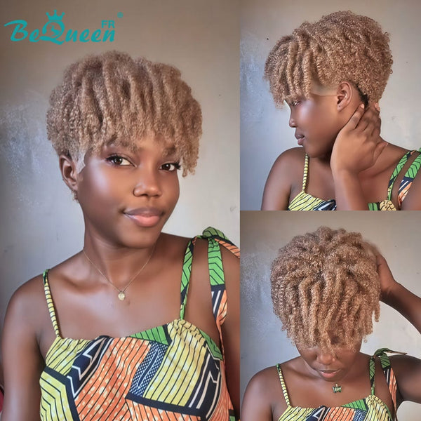 BeQueen “Helno” Pixie Wig with Twist Braid Full Lace Glueless