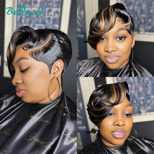 BeQueen “Anvar” Pixie Wig with 13*4 Lace Front