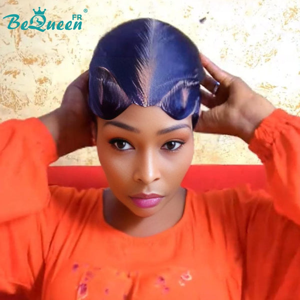 BeQueen “Bella" Perruque lace pleine avec Tresse et chignon sans colle