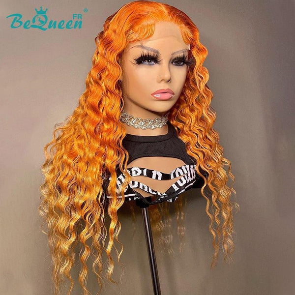 BeQueen “Bess” Long Natural Wave Orange Frontal Wig