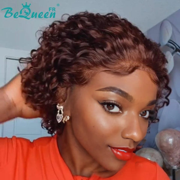BeQueen “Ceridwen” Custom Wigs Glueless Bob Curly wave Ready to wear with Lace 13x4