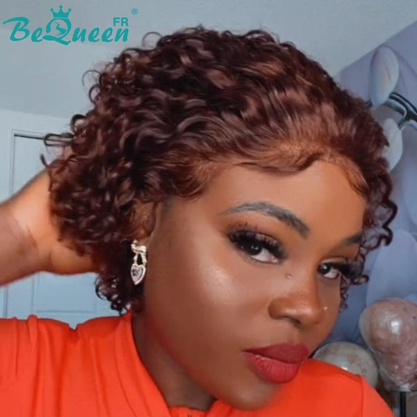 BeQueen “Ceridwen” Custom Wigs Glueless Bob Curly wave Ready to Wear with Lace 13x4
