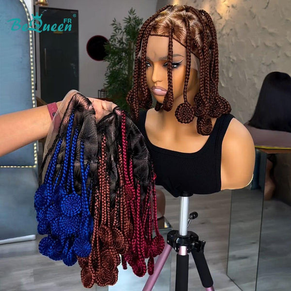 BeQueen “Claus" Perruque avec Tresse Coloré