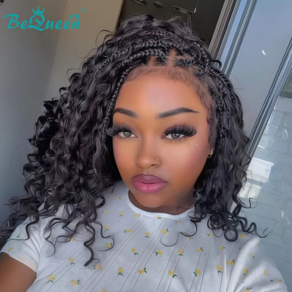 BeQueen “Clio" Perruque curly avec Tresse 16 pouces