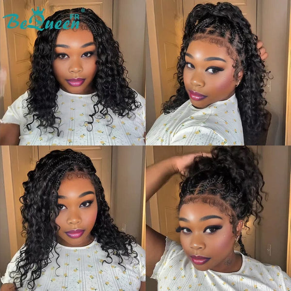 BeQueen „Clio“-Perücke lockig mit Zopf, 16 Zoll