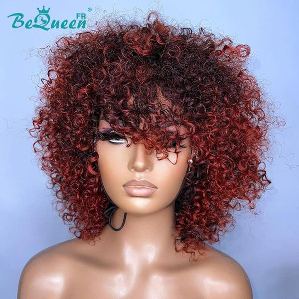 BeQueen "Dysis" Bob Curly Wave Wig with Bangs