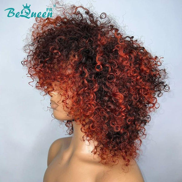 BeQueen "Dysis" Bob Curly Wave Wig with Bangs