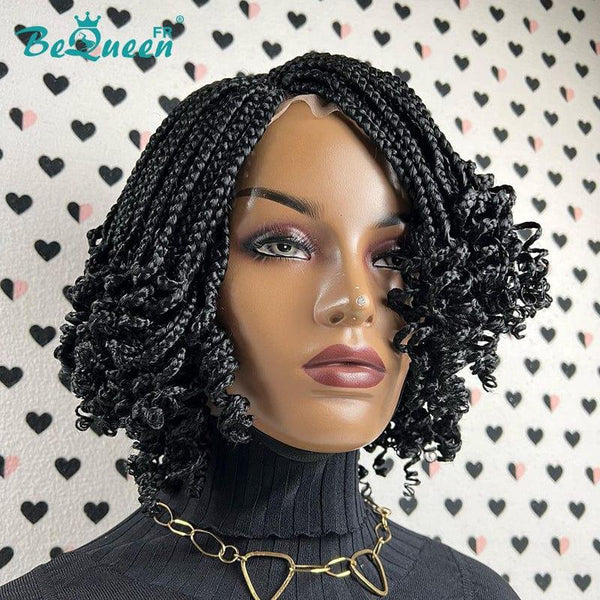 BeQueen "Erskine" Perruque Court avec Lace Closure en nattes
