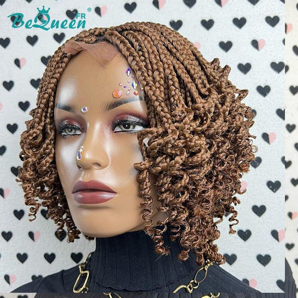 BeQueen "Erskine" Perruque Court avec Lace Closure en nattes