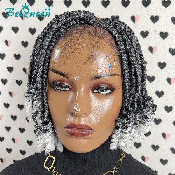 BeQueen "Erskine" Perruque Court avec Lace Closure en nattes