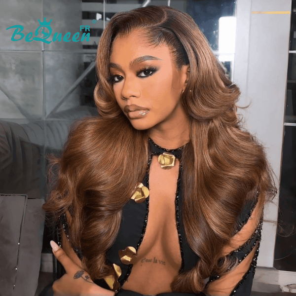 Bequeen "Fearne" Long Hair Wig Body Wave Color with Lace Front 13x4 250% Density 