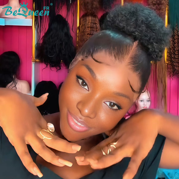 BeQueen „Florance“ Vollspitzenperücke mit doppelten Zöpfen und Brötchen