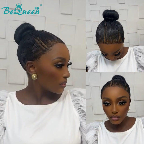 BeQueen "Florance" Full Lace Wig with Braid and Bun Style 3 