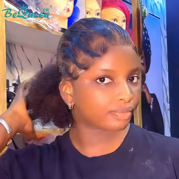 BeQueen “Florance” Full Lace Wig with Braid and Bun Style 5
