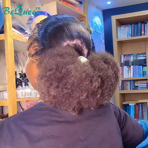 BeQueen “Florance” Full Lace Wig with Braid and Bun Style 5
