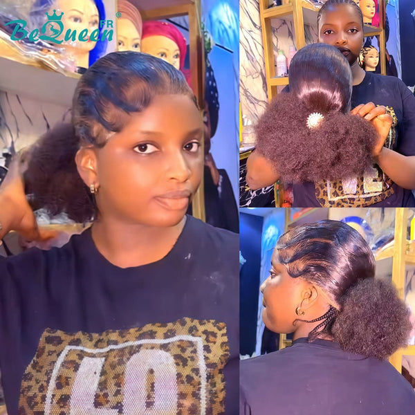 BeQueen “Florance” Full Lace Wig with Braid and Bun Style 5