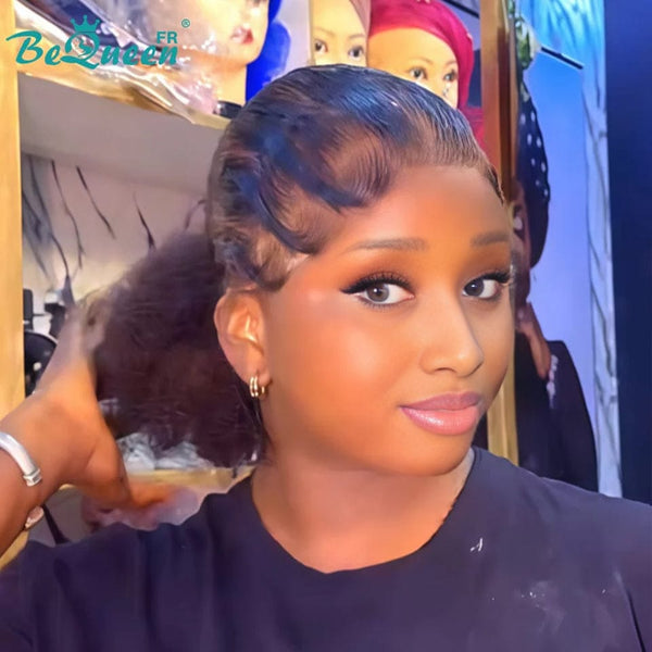 BeQueen “Florance" Perruque lace pleine avec Tresse et chignon style 5