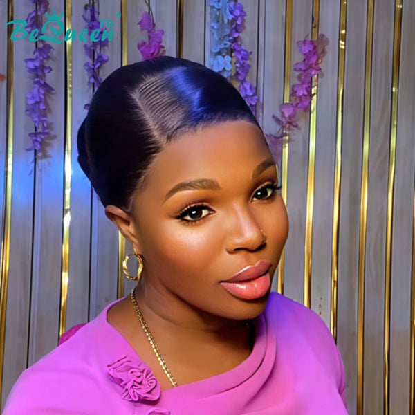 BeQueen “Florance" Perruque lace pleine avec Tresse et chignon style 7