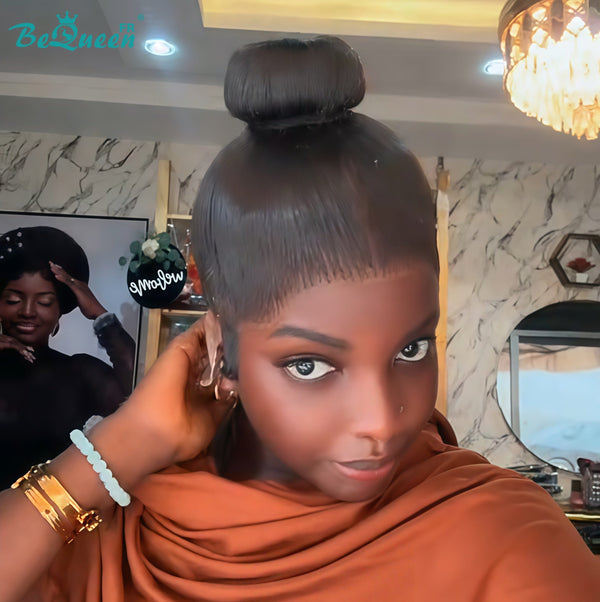BeQueen “Florance” Straight Full Lace Wig with Ponytail
