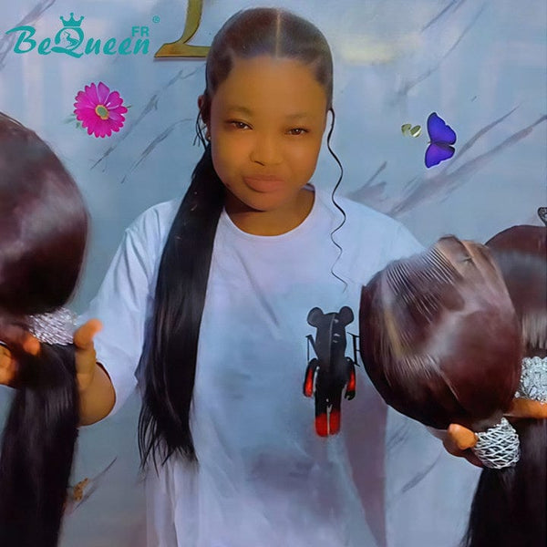 BeQueen “Florance” Straight Full Lace Wig with Ponytail