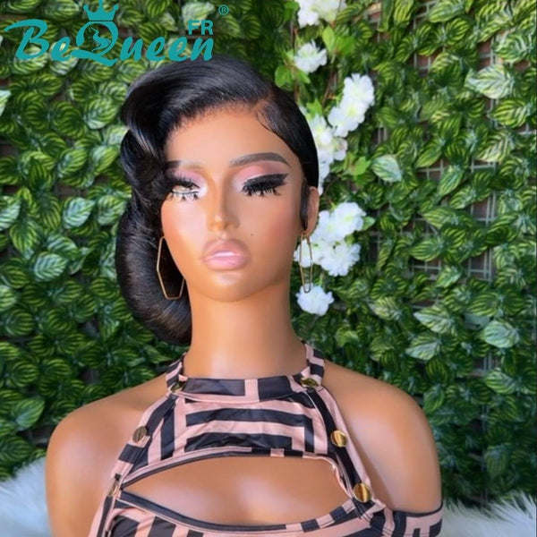 BeQueen “Gonzalo” Black Wedding Wig Bun with Lace Front 13x4