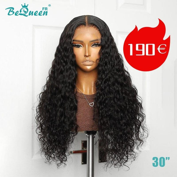 Bequeen "Jessie" Prix Déstockage Perruque Longue Deep wave avec Lace Closure 4X4 30 pouces