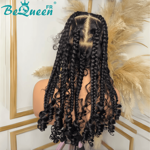 BeQueen "Tesi" Peruca com Trança frontal longa em renda com acessórios para cabelo