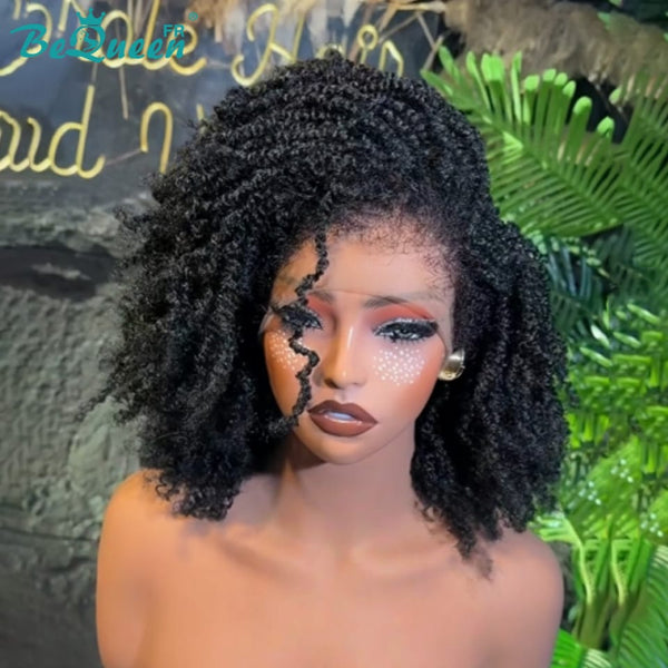 BeQueen “Kenza" Lace Front or Full Lace Curly Wig with Braid
