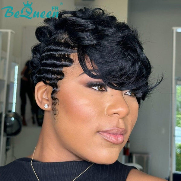 BeQueen “Kesa” Perruque Pixie avec lace frontale 13*4