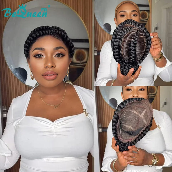 BeQueen “Lucye" Perruque avec 5 Tresses Full lace