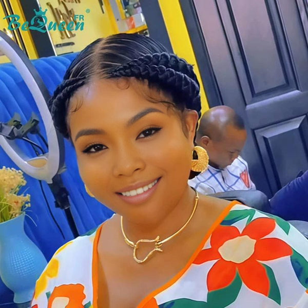 BeQueen “Lucye” Wig with 5 Braids Full lace style 3