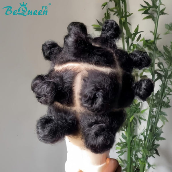 BeQueen “Luyie" Perruque avec plusieurs petits pains Full lace