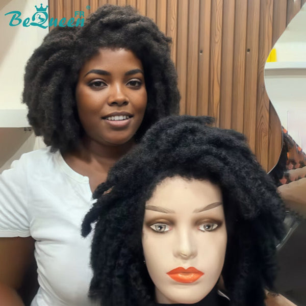 BeQueen “Marra" Perruque afro avec Tresse pixie à la machine