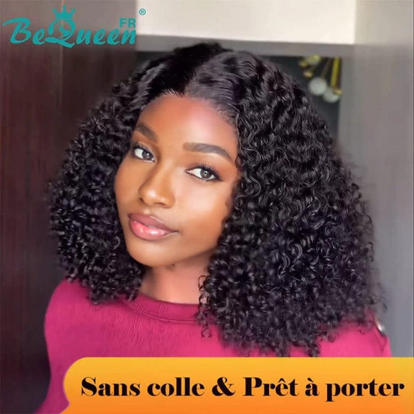 BeQueen “Paula” Custom Wigs Glueless Bob Curly Wave Ready to Wear with 13x4 Lace