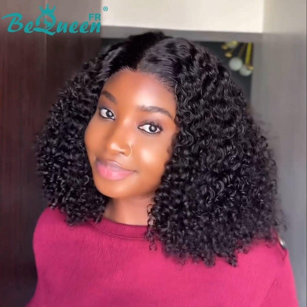 BeQueen “Paula” Custom Wigs Glueless Bob Curly wave Ready to Wear with Lace 13x4