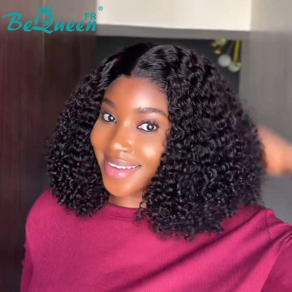 BeQueen “Paula” Custom Wigs Glueless Bob Curly wave Ready to Wear with Lace 13x4