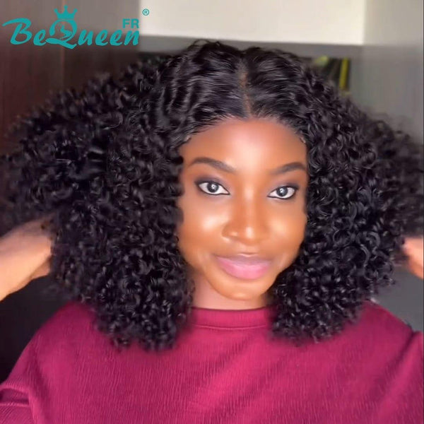 BeQueen “Paula” Custom Wigs Glueless Bob Curly wave Ready to Wear with Lace 13x4