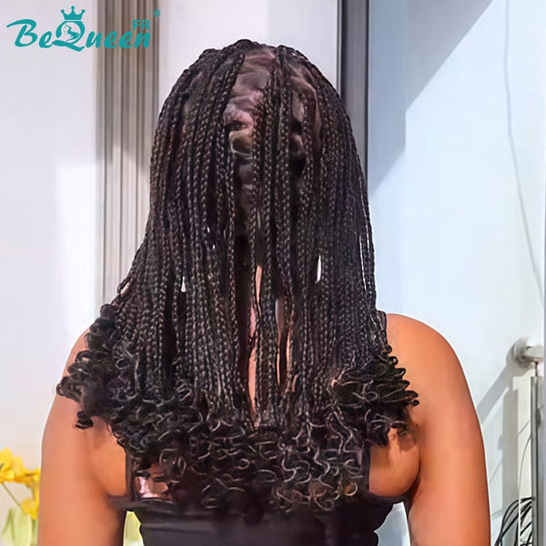 BeQueen “Pefuge" Perruque avec Tresse longue avec lace pleine style 5