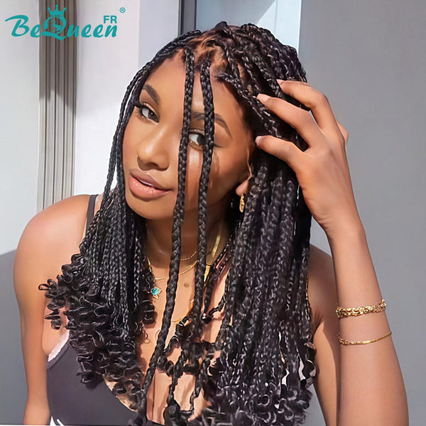 BeQueen “Pefuge" Perruque avec Tresse longue avec lace pleine style 5