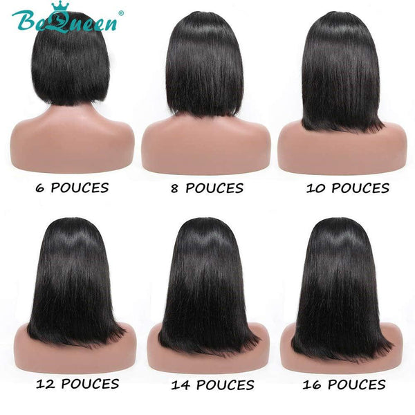 BeQueen 13x4 Lace-Front-Perücke/4x4-Spitzenverschluss, Bob, Highlight, glattes Haar, gemischte Farbe 