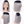 BeQueen Perruque Bob à Dentelle Frontale 13x4 Cheveux Raides de Couleur personnalisée Gris Noir