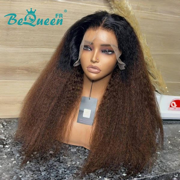 Bequeen Perücke "Caden" Kinky Straight mit Spitzenfrontal 13x4 