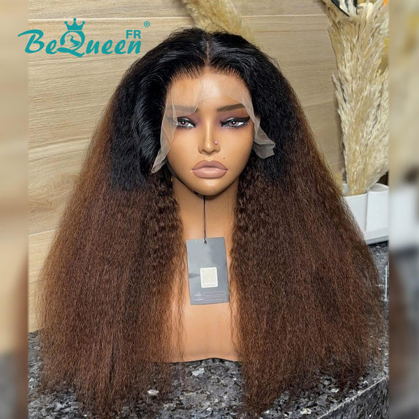 Bequeen Perücke "Caden" Kinky Straight mit Spitzenfrontal 13x4 