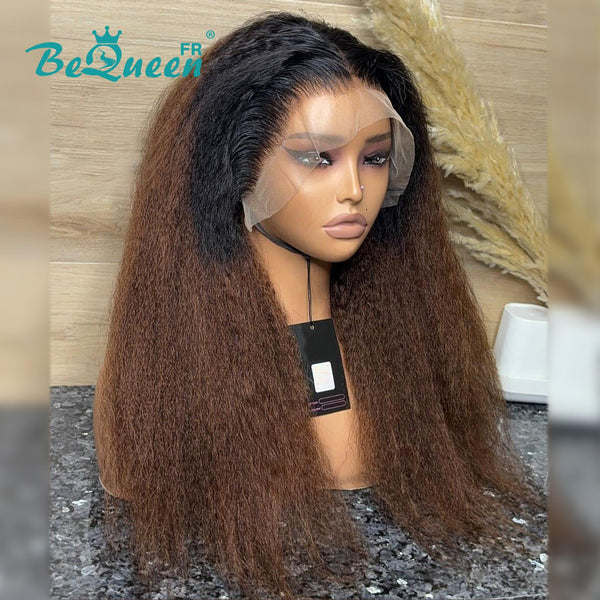 Bequeen Perücke "Caden" Kinky Straight mit Spitzenfrontal 13x4 