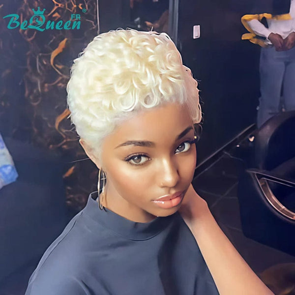 Bequeen Perücke „Chioma“ Pixie Blond lockig ohne Kleber Ready-to-wear Stil 2