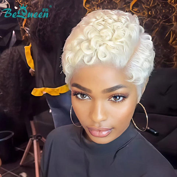 Bequeen Perücke „Chioma“ Pixie Blond lockig ohne Kleber Ready-to-wear Stil 2