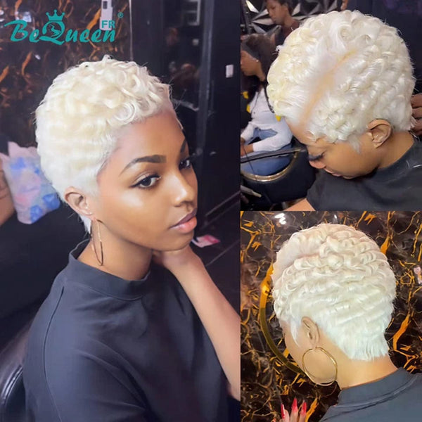 Bequeen Perücke „Chioma“ Pixie Blond lockig ohne Kleber Ready-to-wear Stil 2